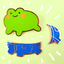 Load image into Gallery viewer, Frog with Pants Magnetic Enamel Pin