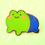 Load image into Gallery viewer, Frog with Pants Magnetic Enamel Pin