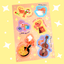 Load image into Gallery viewer, Vinyl Shrimps with Jobs Sticker Sheet