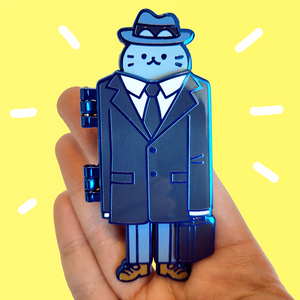 Business Cat Enamel Pin