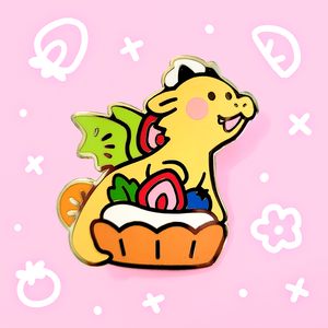 Fruit Tart Dragon Enamel Pin