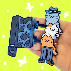 Business Cat Enamel Pin