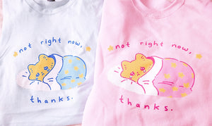 Not Right Now, Thanks - Sad Cat Sweatshirt