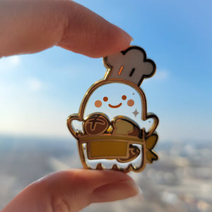 Ghost Baker Enamel Pin