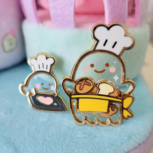 Ghost Baker Enamel Pin