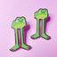 Leggy Frog Enamel Pin