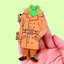 Load image into Gallery viewer, Trenchcoat Frog Enamel Pin
